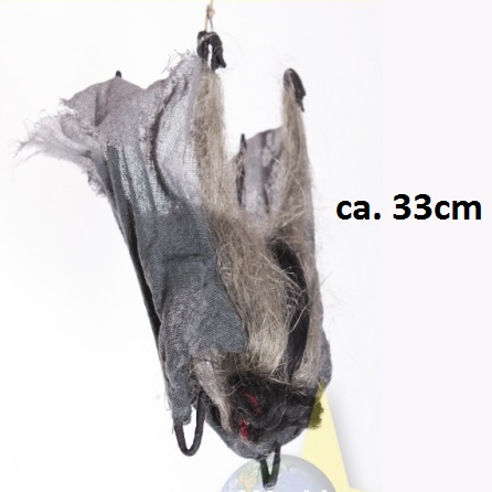 Fledermaus, grau/schwarz, ca. 33cm