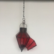 Windlicht Lampe orientalisch, hängend, rot, LxB-- ca. 24x12cm