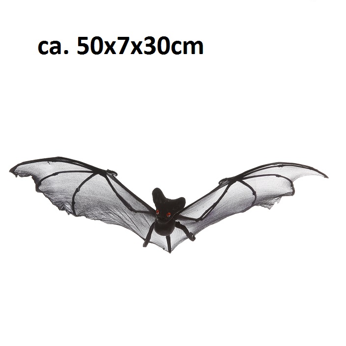 Fledermaus, schwarz, ca. 50x7x30cm