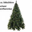 Tannenbaum ca. 500x250cm, schwer entflammbar nach DIN 4102 B1