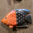 Fisch orange-schwarz ca. 80cm