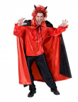 Kostüm Dracula mit Umhang Einheitsgröße