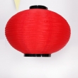 Seidenlampion, rot mit schwarz, Ø- 35cm