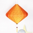 Lampion Stoff/Holz 35cm, Formen sortiert