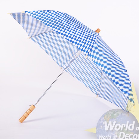 Regenschirm blau/weiß H- ca. 83, Ø- ca. 102 cm