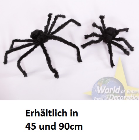 Spinne in schwarz, 70cm