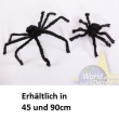 Spinne in schwarz,  in 2 Größen