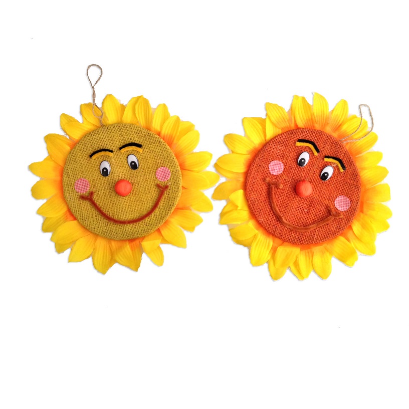 Sonnenblumen Aufhänger, 2er Pack, Ø33cm