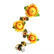 Sonnenblumen-hänger mit 3 Gesichtern, 120 cm