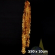Tinsel-Girlande XL, schwer entflambar, 550x10cm, silber oder gold