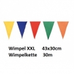 Wimpelkette, Bunt, 30m, --XL---LxB-28x43cm