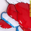 Wandbild Weihnachtsmann im Kamin 3D