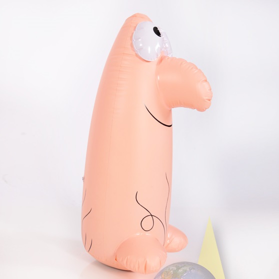 Penis zum Aufblasen mit Gesicht, ca. 80cm