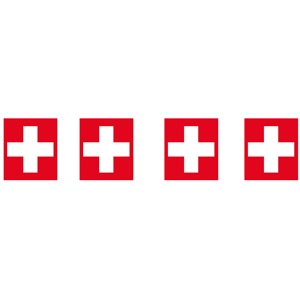 Fahnenkette Schweiz, ca. 5m