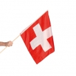 Riesen-Flagge Schweiz mit Holzstiel, ca. 58cmx58cm