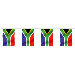 Flaggenkette Süd-Afrika, 10m, ---XL---LxB- 30x45cm