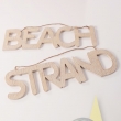 Beach / Strand Hänger-Set aus Holz ca. 44,5x13cm