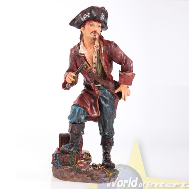 Pirat Piratenfigur mit Pistole, ca. 42cm