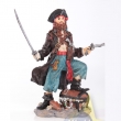 Pirat Piratenfigur mit Säbel und Pistole, ca. 28cm