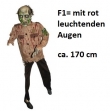 Stehfigur "Police" Zombi, ca. 170cm, F1= mit leuchtenden Augen