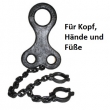 Kopf-,Fuß und Handschellen