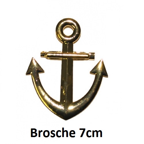 Anker-Brosche 7cm