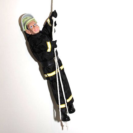 Feuerwehrmann am Seil, ca. 60 cm