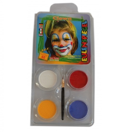 Motiv-Set " Clown " 4 Farben Mix