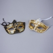 Venezia- Augenmaske , Pantalone weiß-gold