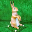 Deko Hase aufrecht sitzend ,  hellbraun 47x15x25cm