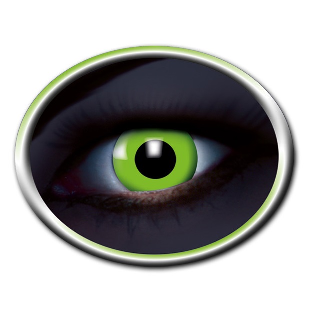 Kontaktlinsen "UV Flash Green"