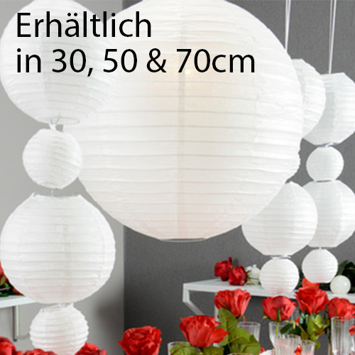 Lampion weiß in versch. Größen