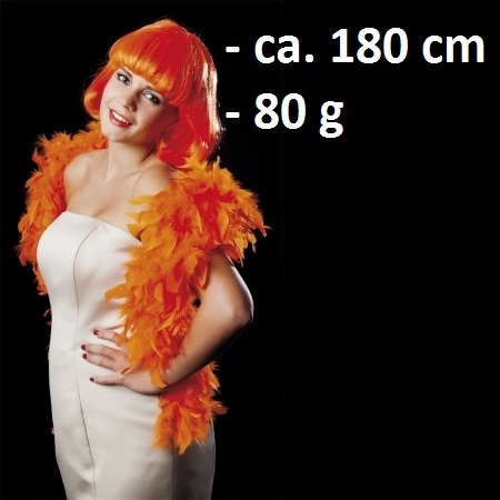 Federboa, 80g, 180 cm, orange