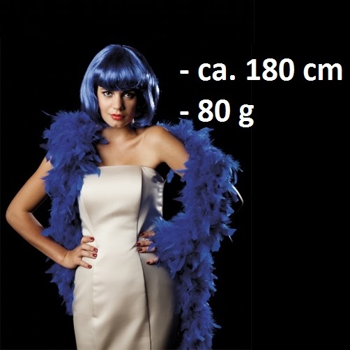 Federboa, 80g, 180 cm, blau
