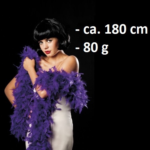 Federboa, 80g, 180 cm,  violett