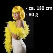 Federboa, 80g, 180 cm, gelb