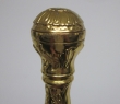 Gehstock mit Knauf, gold, ca. 92 cm