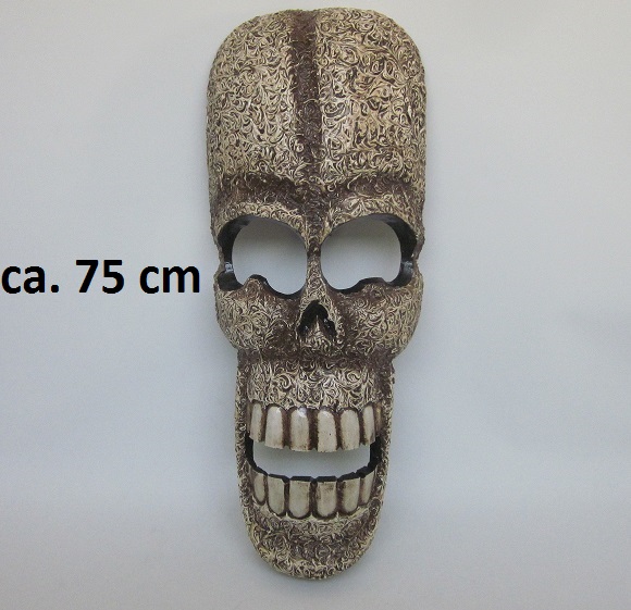 Holz Maske Totenkopf, ca. 75 cm