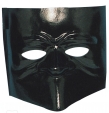 venezianische Bautta Maske schwarz