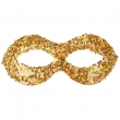 Glitter Augenmaske gold