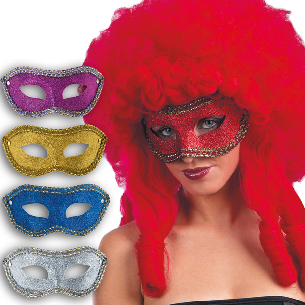 Venezianische Glitzer Augenmaske, in 5 Farben