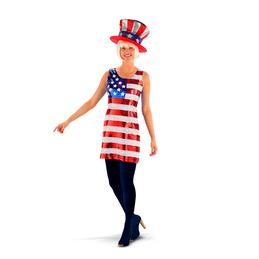 USA Paillettenkleid, S/M