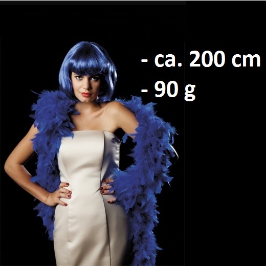 Federboa, 200 cm, 90g, blau