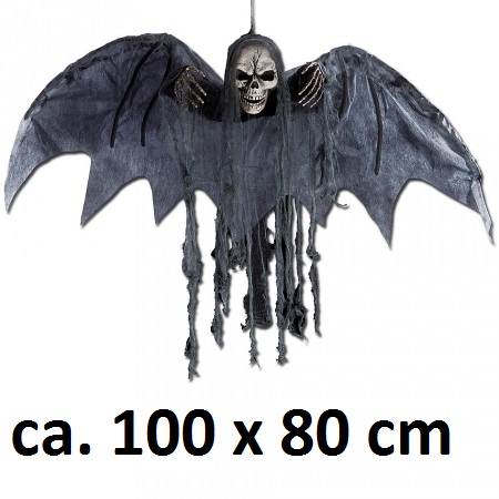 Skelett hängend, mit Flügel, ca. 100 cm