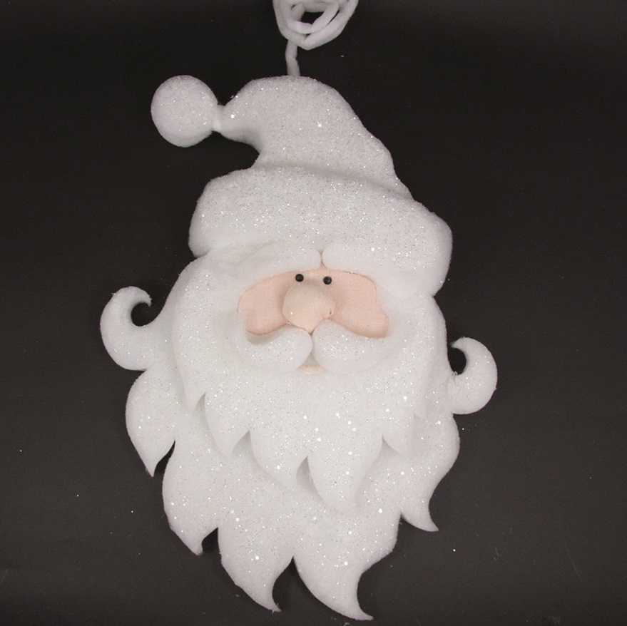 3D Santa, weiß, ca. 60 cm, schwer entflammbar