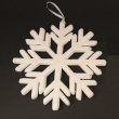 3D Schnee Flocke, weiß, ca. 25 cm, schwer entflammbar
