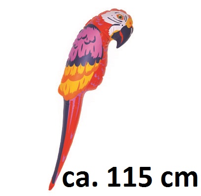 Papagei aufblasbar, bunt, ca. 115 cm