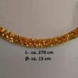 Metallic Girlande, L- 270cm x Ø- 15cm, silber oder gold