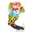 Wandbild Clown, ca. 46cm, riesen Füße