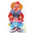 Wandbild Clown, ca. 52cm, mit Ziehharmonika